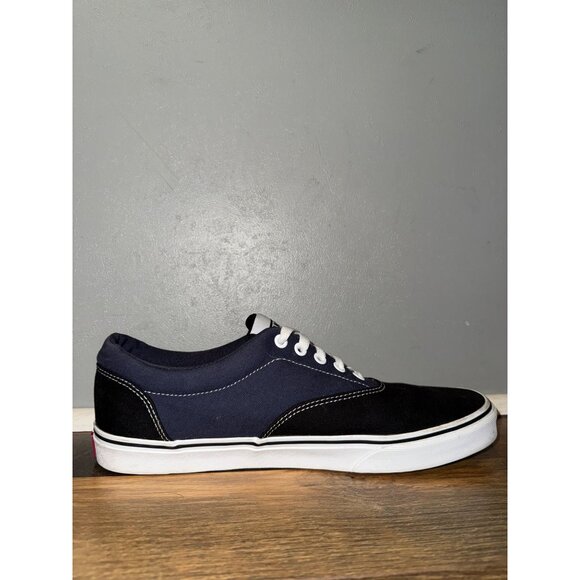 Vans off the Wall 721356 Lace Up Low Top Black & Blue Skate Shoes Size 11 - Picture 5 of 11